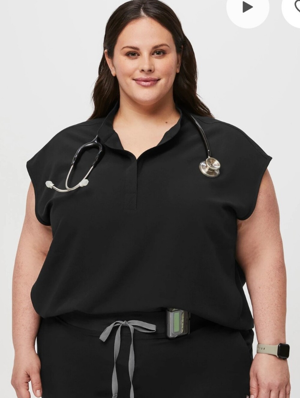FIGS Women's NEW Plus Size 6X: Rafaela Oversized Scrub Top